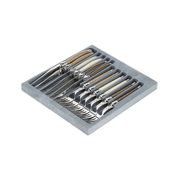 Jean Dubost Laguiole 12Pc Flatware Set - Picture 1 of 3